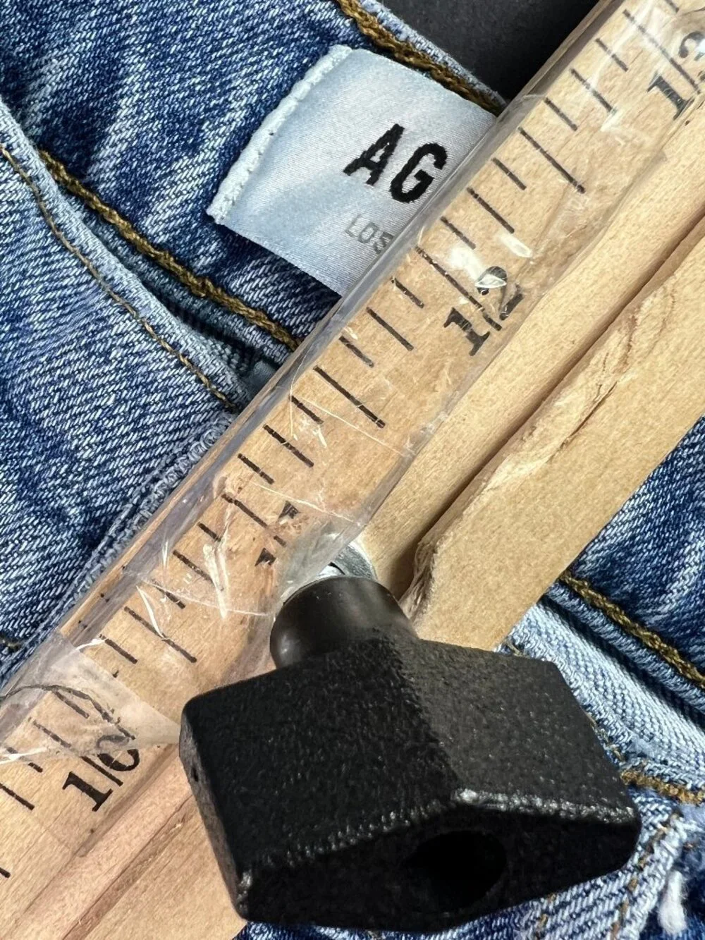 AGOLDE Jeans Womens 26x25* Riley High Rise Straight Crop Blue Faded Denim Tag 27